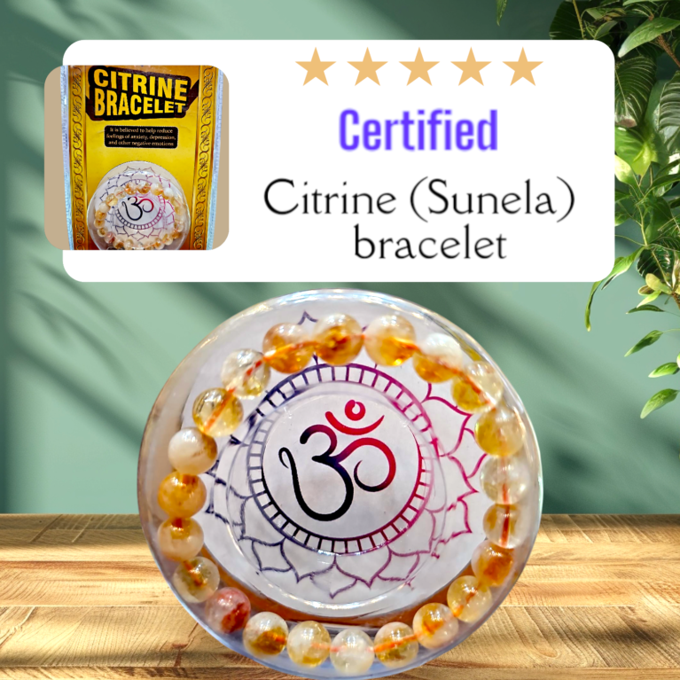 Certified Citrine (Sunela) Bracelet